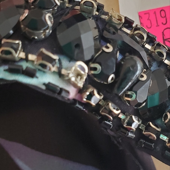 JASZ COUTURE Cutout Beaded Floral Mermaid Evening Prom Dress Size 2 - Picture 12 of 15